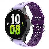 זול להקות שעונים של סמסונג-צפו בנד ל Samsung Galaxy Watch 7/6/5/4 40/44mm, Watch 6 Classic 43/47mm, Watch 4 Classic 42/46mm סיליקוןריצה תַחֲלִיף רצועה מתכוונן אבזם מודרני מודפס פרחוני צמיד
