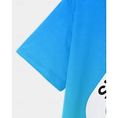  Unisexe Garçons 3D Graphique Dégradé de couleur Argot drôle 67 T-shirt Manche Courte Impression 3D Été Printemps Sports Mode Streetwear Enfants 4-12 ans Col Rond Extérieur Occasionnel Quotidien Coupe