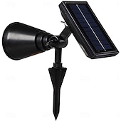 levne Zahradní osvětlení-Solární bodová světla, venkovní solární světla, solární reflektory, světlo na vlajkový stožár, vodotěsné, venkovní osvětlení krajiny pro vlajku, osvětlení dvorku, terasy, cesty, sochy, palmy, cedule