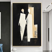 ieftine Picturi cu Oameni-Hang-pictate pictură în ulei Pictat manual Vertical Abstract Oameni Modern Fără a cadru interior