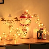 economico Strisce LED-Luci a stringa a nastro 3m 30LED 5m 50LED luci decorative per alberi atmosfere per matrimoni di Capodanno luci a ghirlanda alimentate a batteria in filo di rame