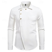 economico Costumi maschili degli anni '20-Anni Ruggenti Anni 1920 Retrò Vintage Blusa / Camicia Gangster Testimoni dello Sposo Slim Fit Costume Per uomo Mascherata Abbigliamento da sera Affari / Cerimonia / Matrimonio Addio al Nubilato Adulti