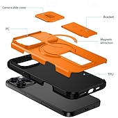 preiswerte Handyhülle für iPhone-Handy Hülle Handyhüllen Für iPhone 16 15 14 Pro Max Plus 16e 13 Pro Max Rückseite Mit Ständer Stoßfest Rüstung PC PU-Leder