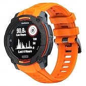 preiswerte Garmin-Uhrenarmbänder-Uhrenarmband für Garmin Instinkt 3 Silikon Ersatz Gurt Verstellbar Sportarmband Moderne Schnalle Blumen bedruckt Armband
