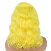 halpa Karnevaaliperuukit-Carnival-peruukki 2026 Vaaleanpunainen Punainen Sininen Kihara Lyhyt Synteettinen festivaaliperuukki Mardi Gras Paraati Cosplay-asun hiukset varten Naisten