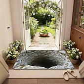 Χαμηλού Κόστους Τελαμότες-3D Οπτική Ψευδαίσθηση Μάτ Κίνδυνος Σαλάτας Μη Ολισθηρή Σχέδιο Βαθιά Τρύπα για Είσοδο Αίθουσα Μπάνιο Σκαλοπάτια Εσωτερικού Εξωτερικού Διότιμον Γη Γρήγορη Στεγνή Απορροφητική 20 x 31 ίντσες