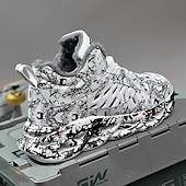 preiswerte Lässige Sneakers-Rote Herren-Sneaker für den Alltag – modisches Design mit auffälligen Prints, ideal als Weihnachtsgeschenk und für festliche Outfits