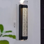 voordelige buiten wandlampen-LED-buitenverlichting met bubbelglas, waterdichte zwarte buitenlamp voor wandmontage, geschikt voor buitenverlichting in huizen, vaste draad