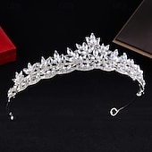 economico Tiare &amp; Corone-Diademi Acconciatura Lega Matrimonio Compleanno Elegante Carino Con Strass Copricapo Copricapo