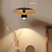 Недорогие Подвесные огни-Современный скандинавский подвесной купольный светильник из алюминия и акрила с подсветкой для спальни