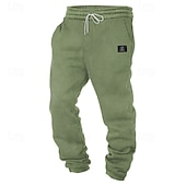 economico pantaloni da jogging-Per uomo Pantaloni da tuta Joggers Pantaloni Pantaloni a Nido d'Ape Coulisse Tasca Elastico in vita Semplice Comodità Morbido Lunghezza intera Casuale Quotidiano All'aperto Moda Stile Classico Verde