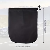 levne vytápění a chlazení-Sada 2 krytů zpětných zrcátek do auta s nastavitelným popruhem, vhodné pro většinu SUV, malé nákladní vozy a osobní automobily, snadná instalace a demontáž, univerzální příslušenství pro nákladní vozy