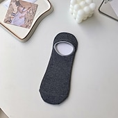 economico calzini da uomo-Per uomo 7 paia Pacchi Multipli Calzini Calzini da Corsa Calzini Casual Nero Blu Colore Semplice Vacanza Sport &amp; Outdoor Quotidiano Base Medio Primavera Autunno Moda Casual