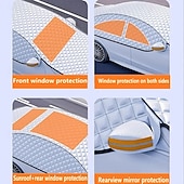 Недорогие отопление охлаждение-1 прочный всепогодный автомобильный чехол из утолщенной ткани Оксфорд &amp;подходит (подходит большинству внедорожников и грузовиков) - сильный снег, град, дождь, пыль &amp;- зимний ветрозащитный щит для