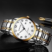 Недорогие Кварцевые часы-Современные мужские наручные часы, модные мужские кварцевые часы с календарем и светящимся цифровым циферблатом – лучший выбор подарка для мужчин.