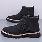 abordables Bottes de Chelsea-Bottes Chelsea turquoise pour hommes – élégantes et résistantes, idéales pour les sorties hivernales décontractées et les activités de plein air