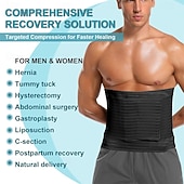 Недорогие Ортопедические фиксаторы и суппорты-абдоминальный бандаж для мужчин &amp;Женский послеоперационный бандаж для живота, регулируемый компрессионный бандаж, поддерживающий пояс для живота при грыже