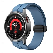 お買い得  サムスンの時計バンド-時計バンド のために Samsung Galaxy Watch 7/6/5/4  40/44mm, Watch 5 Pro 45mm, Watch 6 Classic 43/47mm, Watch 4 Classic 42/46mm シリコーン 置換 ストラップ 調整可 スポーツバンド モダンバックル リストバンド