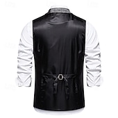 economico Costumi maschili degli anni '20-Retrò Vintage Anni Ruggenti Anni 1920 Gilet Il grande Gatsby Gangster Costume Per uomo Halloween Carnevale Mascherata Festa &amp; Sera Adulti Gilet