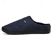 economico Ciabatte e infradito da uomo-Per uomo Pantofole &amp; Infradito Pantofole di peluche Foderato in pile Camminata Casual Quotidiano Pelle sintetica Caldo Confortevole Mocassino Nero Blu Inverno