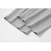 cheap Straight Leg-Multi Packs 3pcs Men's Black+Navy Blue+Light Grey Sweatpants Trousers Lightweight Straight Leg Sweatpants Drawstring Elastic Waist Plain Vacation Daily Wear Spandex Spring