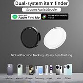Χαμηλού Κόστους Αισθητήρες Ασφάλειας &amp; Συναγερμοί-Αναβαθμισμένος, εξαιρετικά ελαφρύς, διπλού συστήματος εύρεσης αντικειμένων του 2025 &amp;Μίνι Bluetooth Tracker IP67 Αδιάβροχο Κλειδιά/Αποσκευές/Βαλίτσες Find My App (iOS) με Google Find My Device
