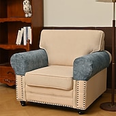 Недорогие Чехол для дивана-Эластичный водонепроницаемый матовый чехол из искусственной кожи на подлокотник дивана, нескользящий защитный чехол для подлокотника дивана, прочный защитный чехол для мебели для использования в