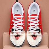 billiga Mäns julsandaler-3D-tryckta jultomtensneakers för män – lekfulla och mysiga, roliga julskor för julfester och vinterfestligheter