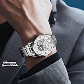 levne Quartz hodinky-Pokročilé pánské náramkové hodinky módní pánské quartz hodinky módní kalendář luminiscenční ciferník nejlepší volba dárku pro muže