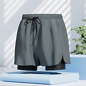 Χαμηλού Κόστους Μαγιό και σορτς για σέρφινγκ-Ανδρικά Σορτς παραλίας Σορτσάκια Κολύμβησης Μαγιό Βερμούδα Μονόχρωμο Εκτυπωμένο 2 σε 1 Με επένδυση συμπίεσης Γρήγορο Στέγνωμα Μαγιό Παντελόνια Φούστες Σέρφινγκ Κανό Ψαροντούφεκο Καλοκαίρι