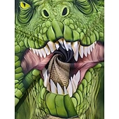 Недорогие Мальчиковые 3D Животные-Мальчики 3D Графика Динозавр Футболка С короткими рукавами 3D печать Лето Весна Спорт Мода Уличный стиль Дети 4-12 лет Вырез под горло на открытом воздухе Повседневные Стандартный