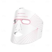 halpa Kasvojen hoitolaitteet-uusi tuote led-punainen valo kauneus kasvonaamio fda-sertifioitu kotitalouksien silikoninen kasvonaamio valohoito kasvojen kauneuslaite led-valoa emittoiva kasvonaamio kaulahihnalla usb-lataus 2500 ma