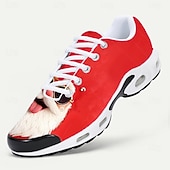 billiga Mäns julsandaler-3D-tryckta jultomtensneakers för män – lekfulla och mysiga, roliga julskor för julfester och vinterfestligheter