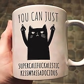 זול ספלים וכוסות-ספל מתנה מצחיק אתה יכול פשוט סופר קאליפאקליסטי נשיקה שלי אסאדואדי ספל קפה מצחיק לעבודה או לבית רעיון למתנה מצחיקה וייחודית