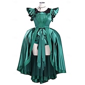 tanie Kostiumy damskie-Gotycki horror Agnieszka Sukienka Kostium Fantazyjne przebranie Cosplay for Damskie Dla dziewczynek Dla dzieci Dla dorosłych Halloween Karnawał Spektakl Impreza Edukacyjne przebieranki