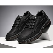 economico Scarpe Casual con Lacci-scarpe stringate da uomo in similpelle marrone: eleganti e classiche, ideali per il lavoro, per l'abbigliamento casual da lavoro e per tutti i giorni