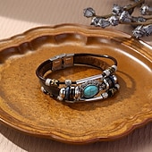 billige Armbånd og armringer-Dame Vevet Armband Tau Veving Bohemsk Turkis Armbånd Smykker Brun Til Daglig Ferie