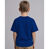 cheap Boy's 3D Funny Humor-Christmas Unisex Boys' 3D Graphic Funny Slang 67 T shirt Tee Short Sleeve 3D Print Summer Spring Sports Fashion Streetwear Kids 4-12 Years Crew Neck Outdoor Casual Daily Regular Fit