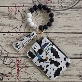 baratos Até 30 $-pulseira chaveiro carteira chaveiro de contas de silicone pulseira de contas de silicone chaveiro carteira chaveiro elástica pulseira