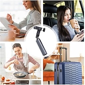 זול עמדות טלפון-ערכת 2 חבילות מעמד אלומיניום מתקפל מחזיק טלפון אוניברסלי 360 סיבוב לבית/משרד/נסיעות