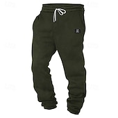 economico pantaloni da jogging-Per uomo Pantaloni da tuta Joggers Pantaloni Pantaloni a Nido d'Ape Coulisse Tasca Elastico in vita Semplice Comodità Morbido Lunghezza intera Casuale Quotidiano All'aperto Moda Stile Classico Verde