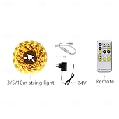 cheap LED String Lights-1set 3/5/10m Dual-color Temperature 8mm 24V 2835 LED Strip light 120LEDs/ Super Bright Flexible Tape LED Light