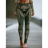 Χαμηλού Κόστους Τέχνη &amp; Σχεδίαση Εκτύπωση-Γυναικείες Βίκινγκ Μπόχο Κολάν Vintage Εθνοτική Στιλ Ολόκληρου Μήκους Ψηλόμεσα Γραφικά Αφηρημένα 3D Εκτύπωση Γρήγορο Στέγνωμα Αερισμός Μαλακά Ελαστικά Επίσημα Διακοπές Ροζ Καλοκαίρι Άνοιξη Φθινόπωρο