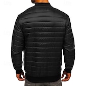 economico Piumini e parka da uomo-Per uomo Cappotto Invernale Giacca imbottita Giacca Imbottita Tasca Poliestere Vacanza Abbigliamento quotidiano Data Regolare Moda Casual Confortevole Calore Termico Autunno &amp; Inverno Colore Solido