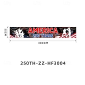  Флаг 250-летия размером 120" x 20" Америка 1776-2026 США 250 лет праздничные принадлежности патриотические украшения для дома Семиквинтессенциаль