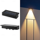 olcso Kültéri falilámpák-4 db napelemes, vízálló kültéri fali lámpa, 1/2/3/4 LED, villakertbe, lépcsőházba, erkélyre, kerítésbe, verandára, dekorációs világításba