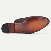 Χαμηλού Κόστους Δερμάτινα Loafers Premium-Ανδρικά μαύρα μοκασίνια mule από τεχνητό δέρμα – μοντέρνα slip-on για μοντέρνο στυλ και ευελιξία