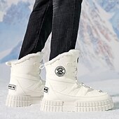 preiswerte Winter- und Schneestiefel-Schwarze, wasserdichte Herren-Winterstiefel mit Fellfutter und griffiger Sohle – strapazierfähiges und isoliertes Schuhwerk für Schnee, Wanderungen und Winterabenteuer