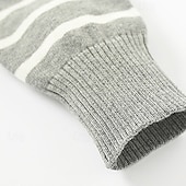 economico Maglioni e cardigan per bambini-Bambini Ragazzi Pullover Maglione A righe Manica Lunga Girocollo All'aperto Moda Blu marino Autunno Vestiti 4-12 Anni