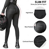 ieftine Seturi de îmbrăcăminte pentru femei-Pentru femei Colanți pentru ciclism Pantaloni de ciclism Downhill Jersey Manșon Lung Ciclism montan Ciclism stradal Vară Primăvară Negru / Portocaliu Hiacint+Gri Culoare solidă Bicicletă Fitness